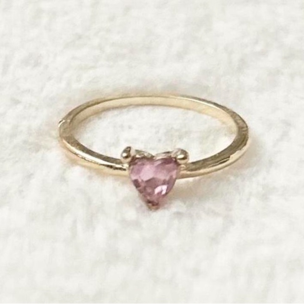 5/$15 🩷 MUST BUNDLE Gold Ring with Pink Heart Gemstone - Picture 2 of 5